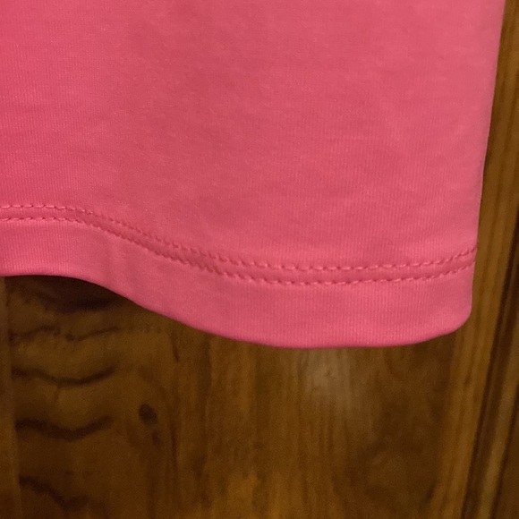 XL Christopher & Banks Pink Short Sleeved Top with Spandex - Picture 6 of 8